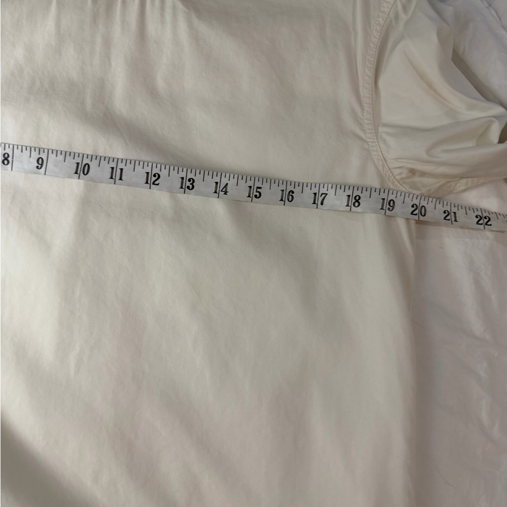 CELINE Phoebe Long Sleeve Cotton Silk Long Sleeve Top Blouse White 38 6-8 - Picture 10 of 13